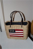 Patriotic woven purse