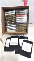 26 Cassette Tapes - 14 Unopened, Pocket Protectors