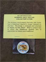 Kennedy Half Dollar with Statehood Quarter Image