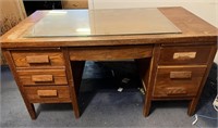 Wooden 6 Drawer Desk