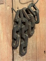 Folk Art Hand Crafted Wood Chain Link