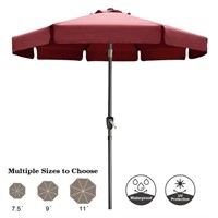 TE7604  Outdoor Market Patio Umbrella, Burgundy