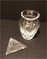 Waterford Crystal Vase and 2000 Ornament