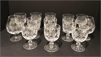 Assortment of Royal Doulton Crystal Stems