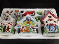 Elements Ceramic Holiday Houses Set
