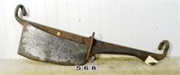 2 – Wrought iron butchering tools, F (rust
