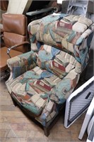 Wing backed chair