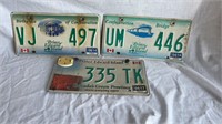 THREE PEI LICENCE PLATES