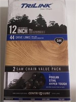 TriLink  2-12in Saw Chain 44 drive link(new)