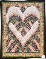 Bargello Heart, lap quilt, 85" x 68"
