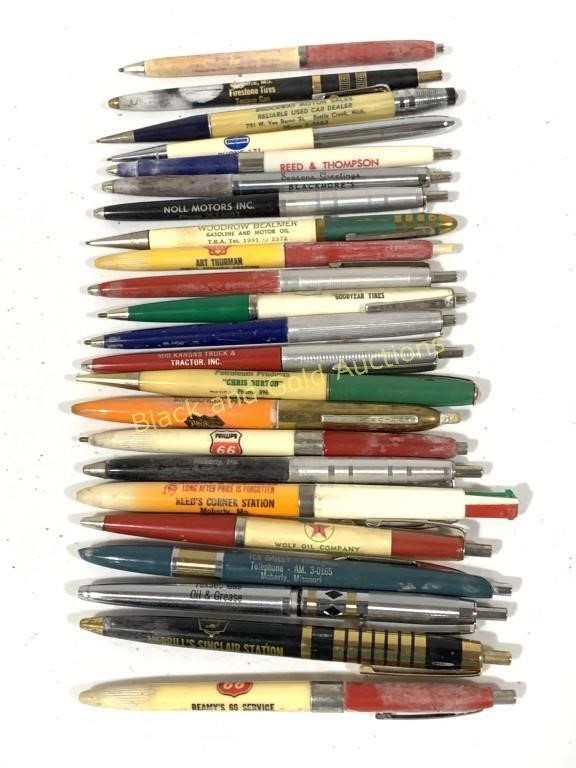 23 Vintage  Advertising Pens; Phillips 66,