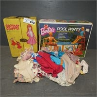 Barbie Pool Party & Skipper Barbie Case