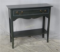 Green Hitchcock Sofa / Entry Table W/ Drawer