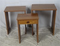 Faux Wood Nesting Tables / Middle Table Is Broken