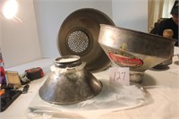 3 VTG MILK STRAINERS