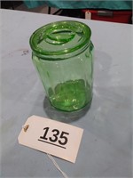 Depression Glass Storage Jar