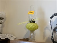 Consolidated Yellow Cased Florette Stand Lamp