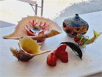 Beach Themed Art Glass
