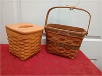 Longaberger tissue holder and basket