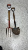Lot Of Small Shovel/ Pitch Fork
