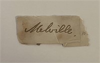 Moby Dick author Herman Melville original signatur