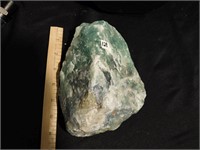 Large Piece green fluorite w/purple vein  - 7"