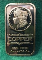 1 oz Copper Bar