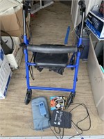Walker with seat, medical lot