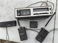 Vintage walkie-talkie, radio camera