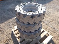 30x10x16 Solid Rubber Skid Steer Tires