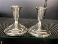 Sterling Silver Weighted Candle Sticks