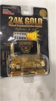 24K gold plated commemorative series car in