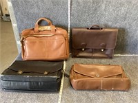 Coach and Hartmann Leather Briefcase Bundle