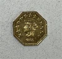 1855 1/2 CALIFORNIA GOLD COIN