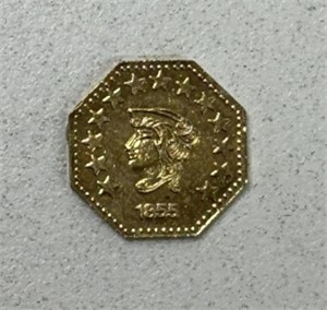 1855 1/2 CALIFORNIA GOLD COIN