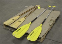 (2) Feather Brand Wood Oars, Approx 53" & (2)