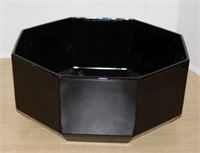 BLACK OCTAGON CERAMIC BOWL