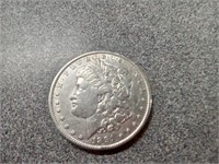 1891 Morgan silver dollar coin