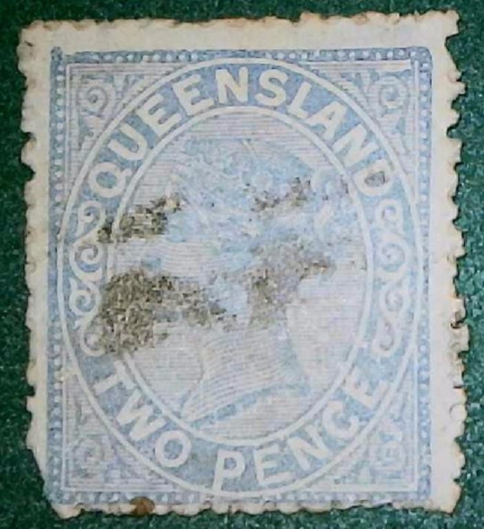 Queens land #SG188 Queen Victoria 1895 Stamp