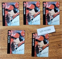 SET OF 5 COACH FRANK SOLICH TRADING CARDS