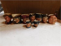9 Royal Doulton Mugs- made in England