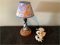 Lighthouse lamp and wall decor