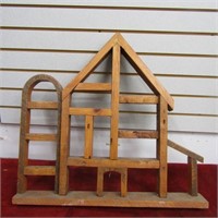 Wood barn/silo trinket/Knick knack  shelf.
