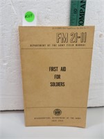 1959 First Aid for Soldiers Book