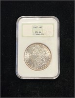 1887 NGC MS64 Morgan Silver Dollar