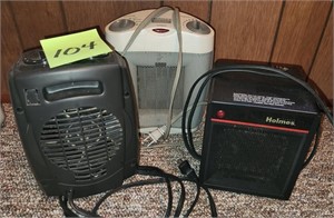 (3) Space Heaters