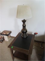 Table and lamp