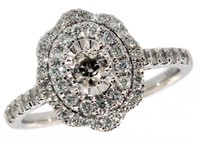 14k Gold 1.00 ct Antique Style Diamond Ring