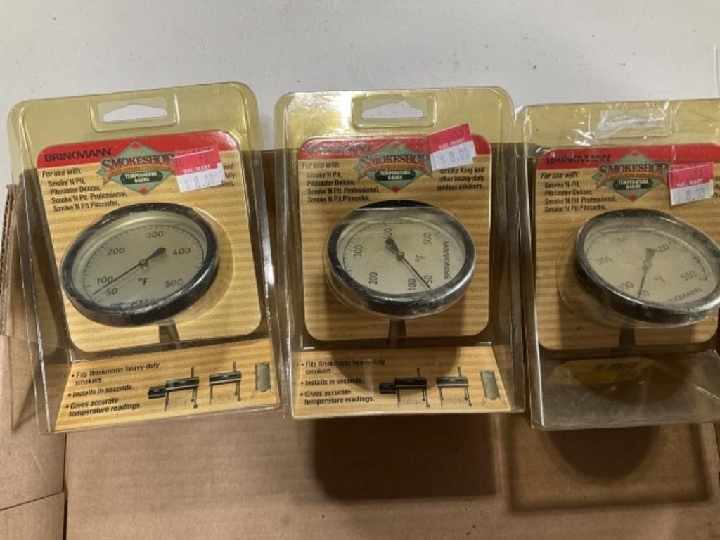 3 Brinkman 50-500 Degree Smoker Thermostats