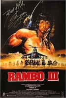 Autograph Rambo III Poster